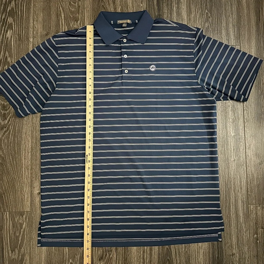 Peter Millar Summer Comfort Polo Shirt Men’s XL Performance Stretch Golf Blue - Picture 5 of 6